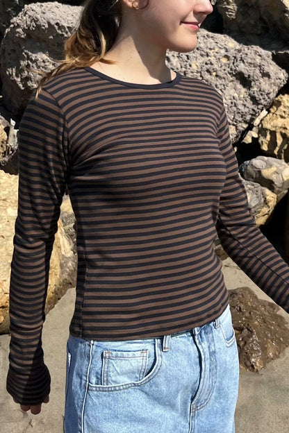 Leah Striped Top